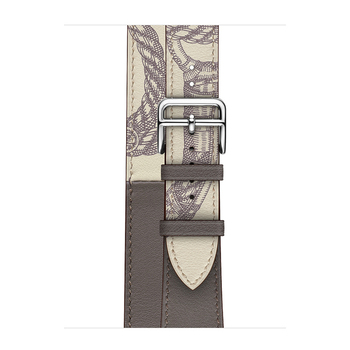 Microsonic Apple Watch Series 2 42mm Swift Leather Double Tour Strap Kahverengi