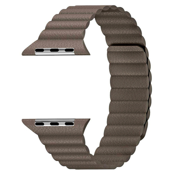 Microsonic Apple Watch Series 3 38mm Twist Leather Loop Kordon Kahverengi Microsonic Apple Watch Series 3 38mm Twist Leather Loop Kordon Kahverengi