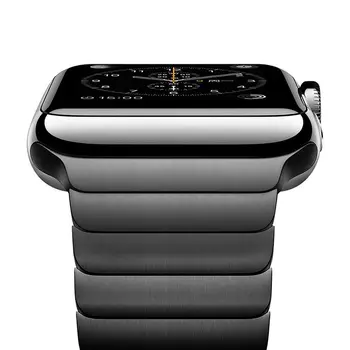 Microsonic Apple Watch Series 4 40mm Kordon Link Bracelet Band Siyah