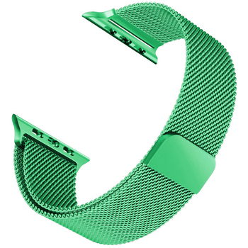 Microsonic Apple Watch Series 5 44mm Milanese Loop Kordon Yeşil Microsonic Apple Watch Series 5 44mm Milanese Loop Kordon Yeşil