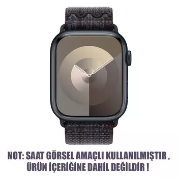 Microsonic Apple Watch Series 6 44mm Kordon Terra Sport Loop Siyah