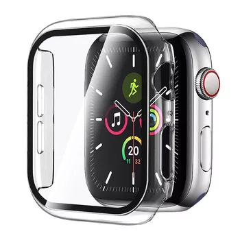 Microsonic Apple Watch Series 7 41mm Kılıf Clear Premium Slim WatchBand Şeffaf