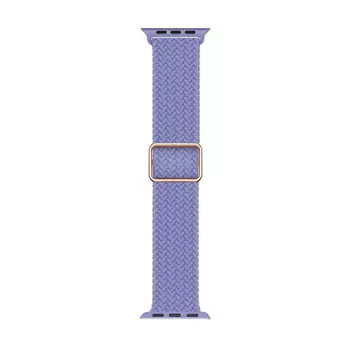 Microsonic Apple Watch Series 8 45mm Kordon Braided Loop Band Lila