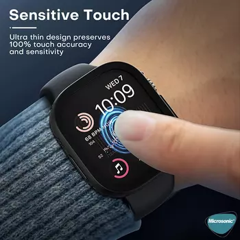 Microsonic Apple Watch Ultra 2 Kılıf Clear Premium WatchBand Şeffaf
