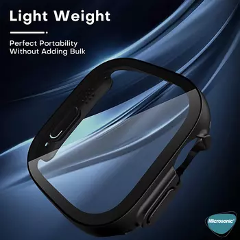 Microsonic Apple Watch Ultra Kılıf Clear Premium WatchBand Şeffaf