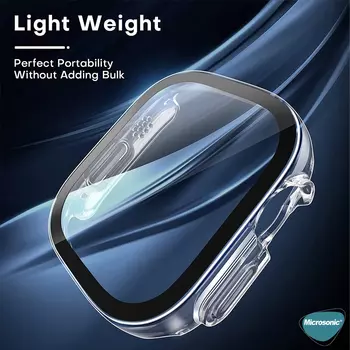 Microsonic Apple Watch Ultra Kılıf Matte Premium WatchBand Gümüş