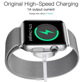 Microsonic Apple Watch Ultra Masaüstü Manyetik Şarj Cihazı Beyaz