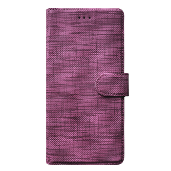 Microsonic Appple iPhone 13 Pro Kılıf Fabric Book Wallet Mor