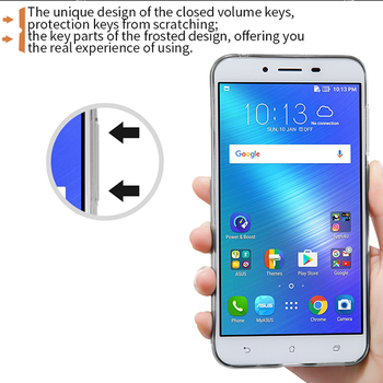 Microsonic Asus Zenfone 3 Max ZC553KL Kılıf Transparent Soft Mavi