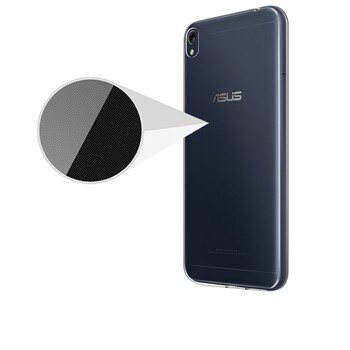 Microsonic Asus Zenfone Live Kılıf Transparent Soft Siyah
