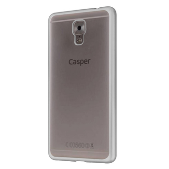 Microsonic Casper Via A1 Plus Kılıf Skyfall Transparent Clear Gümüş