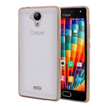 Microsonic Casper Via E1 Kılıf Skyfall Transparent Clear Gold Microsonic Casper Via E1 Kılıf Skyfall Transparent Clear Gold