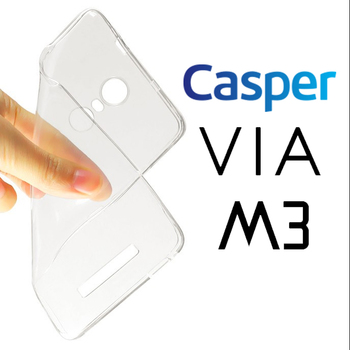 Microsonic Casper Via M3 Kılıf Transparent Soft Beyaz