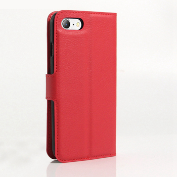 Microsonic Cüzdanlı Deri iPhone SE 2022 Kılıf Kırmızı