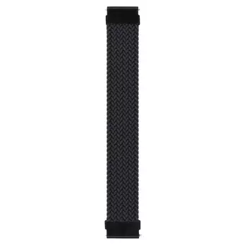Microsonic Garmin Forerunner 158 Kordon, (Large Size, 165mm) Braided Solo Loop Band Siyah