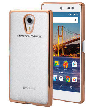 Microsonic General Mobile Android One 4G Kılıf Skyfall Transparent Clear Gold Microsonic General Mobile Android One 4G Kılıf Skyfall Transparent Clear Gold