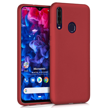 Microsonic General Mobile GM 20 Pro Kılıf Matte Silicone Kırmızı Microsonic General Mobile GM 20 Pro Kılıf Matte Silicone Kırmızı