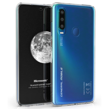 Microsonic General Mobile GM 20 Pro Kılıf Transparent Soft Beyaz Microsonic General Mobile GM 20 Pro Kılıf Transparent Soft Beyaz