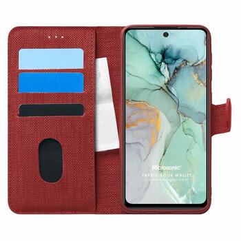 Microsonic General Mobile GM 22 Kılıf Fabric Book Wallet Kırmızı Microsonic General Mobile GM 22 Kılıf Fabric Book Wallet Kırmızı