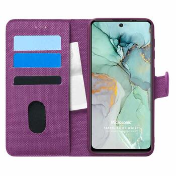 Microsonic General Mobile GM 22 Kılıf Fabric Book Wallet Mor Microsonic General Mobile GM 22 Kılıf Fabric Book Wallet Mor