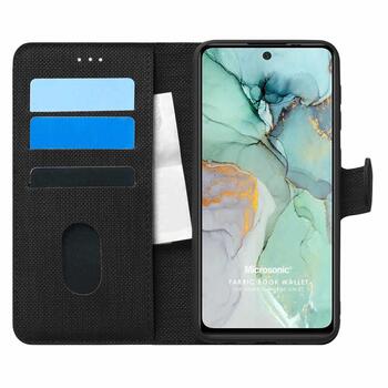 Microsonic General Mobile GM 22 Kılıf Fabric Book Wallet Siyah Microsonic General Mobile GM 22 Kılıf Fabric Book Wallet Siyah