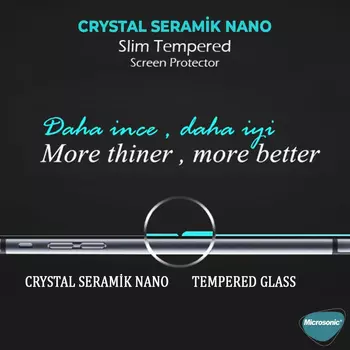 Microsonic General Mobile GM 22 Plus Crystal Seramik Nano Ekran Koruyucu Siyah (2 Adet)