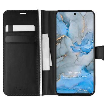 Microsonic General Mobile GM 22 Plus Kılıf Delux Leather Wallet Siyah