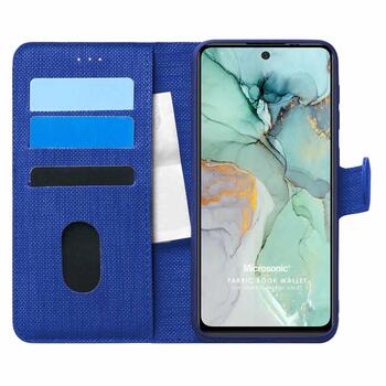 Microsonic General Mobile GM 22 Plus Kılıf Fabric Book Wallet Lacivert Microsonic General Mobile GM 22 Plus Kılıf Fabric Book Wallet Lacivert