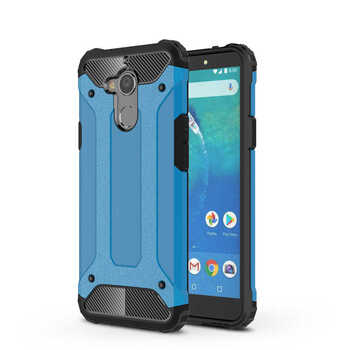Microsonic General Mobile GM8 Kılıf Rugged Armor Mavi Microsonic General Mobile GM8 Kılıf Rugged Armor Mavi