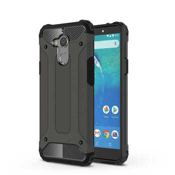 Microsonic General Mobile GM8 Kılıf Rugged Armor Siyah Microsonic General Mobile GM8 Kılıf Rugged Armor Siyah