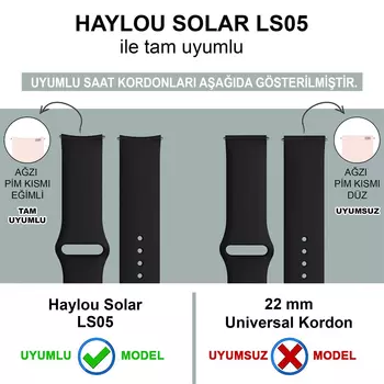 Microsonic Haylou Solar LS05 Silikon Kordon Kırmızı