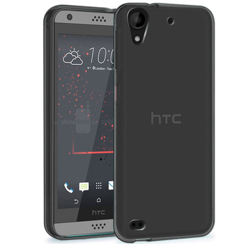Microsonic HTC Desire 530 Kılıf Transparent Soft Siyah