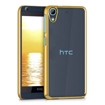 Microsonic HTC Desire 626 Kılıf Skyfall Transparent Clear Gold