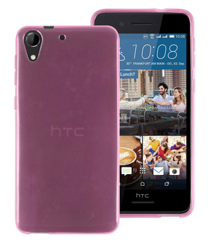 Microsonic HTC Desire 728G Kılıf Transparent Soft Pembe