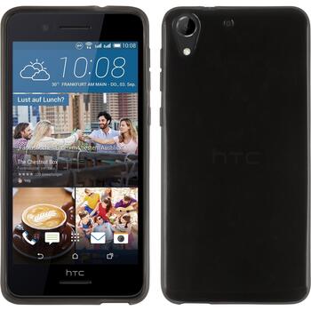 Microsonic HTC Desire 728G Kılıf Transparent Soft Siyah