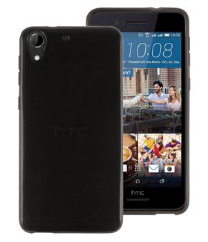 Microsonic HTC Desire 728G Kılıf Transparent Soft Siyah