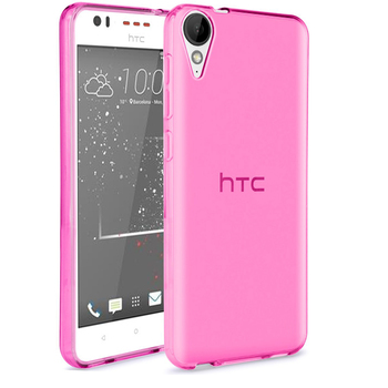 Microsonic HTC Desire 825 Kılıf Transparent Soft Pembe
