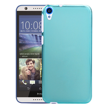 Microsonic HTC Desire 830 Kılıf Transparent Soft Mavi