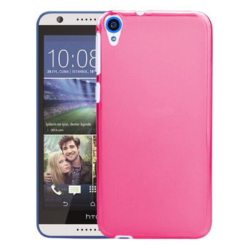 Microsonic HTC Desire 830 Kılıf Transparent Soft Pembe