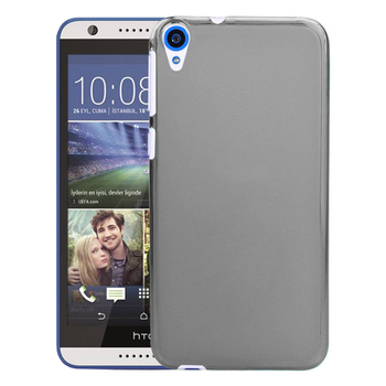 Microsonic HTC Desire 830 Kılıf Transparent Soft Siyah