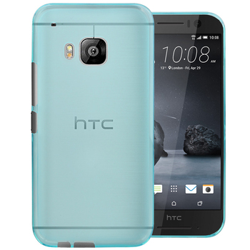 Microsonic HTC One S9 Kılıf Transparent Soft Mavi