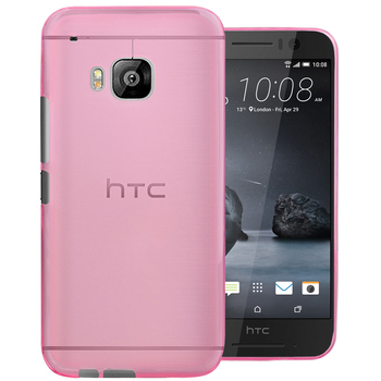Microsonic HTC One S9 Kılıf Transparent Soft Pembe