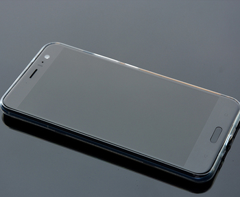 Microsonic HTC U11 Kılıf Transparent Soft Mavi