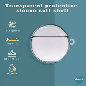 Microsonic Huawei FreeBuds 4 Kılıf Transparent Clear Soft Şeffaf
