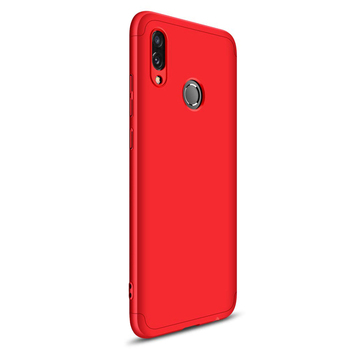 Microsonic Huawei Honor 10 Lite Kılıf Double Dip 360 Protective AYS Kırmızı