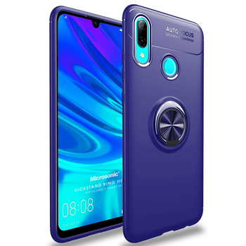 Microsonic Huawei Honor 10 Lite Kılıf Kickstand Ring Holder Lacivert Microsonic Huawei Honor 10 Lite Kılıf Kickstand Ring Holder Lacivert