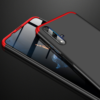 Microsonic Huawei Honor 20 Kılıf Double Dip 360 Protective AYS Siyah - Kırmızı