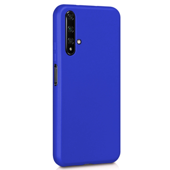 Microsonic Huawei Honor 20 Kılıf Matte Silicone Mavi