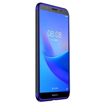 Microsonic Huawei Honor 7S Kılıf Skyfall Transparent Clear Mavi