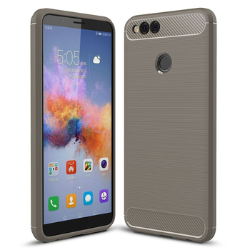 Microsonic Huawei Honor 7X Kılıf Room Silikon Gri Microsonic Huawei Honor 7X Kılıf Room Silikon Gri